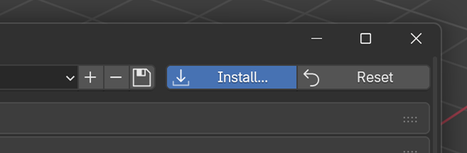 Install button