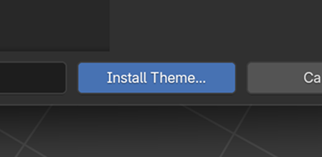 Install Theme button